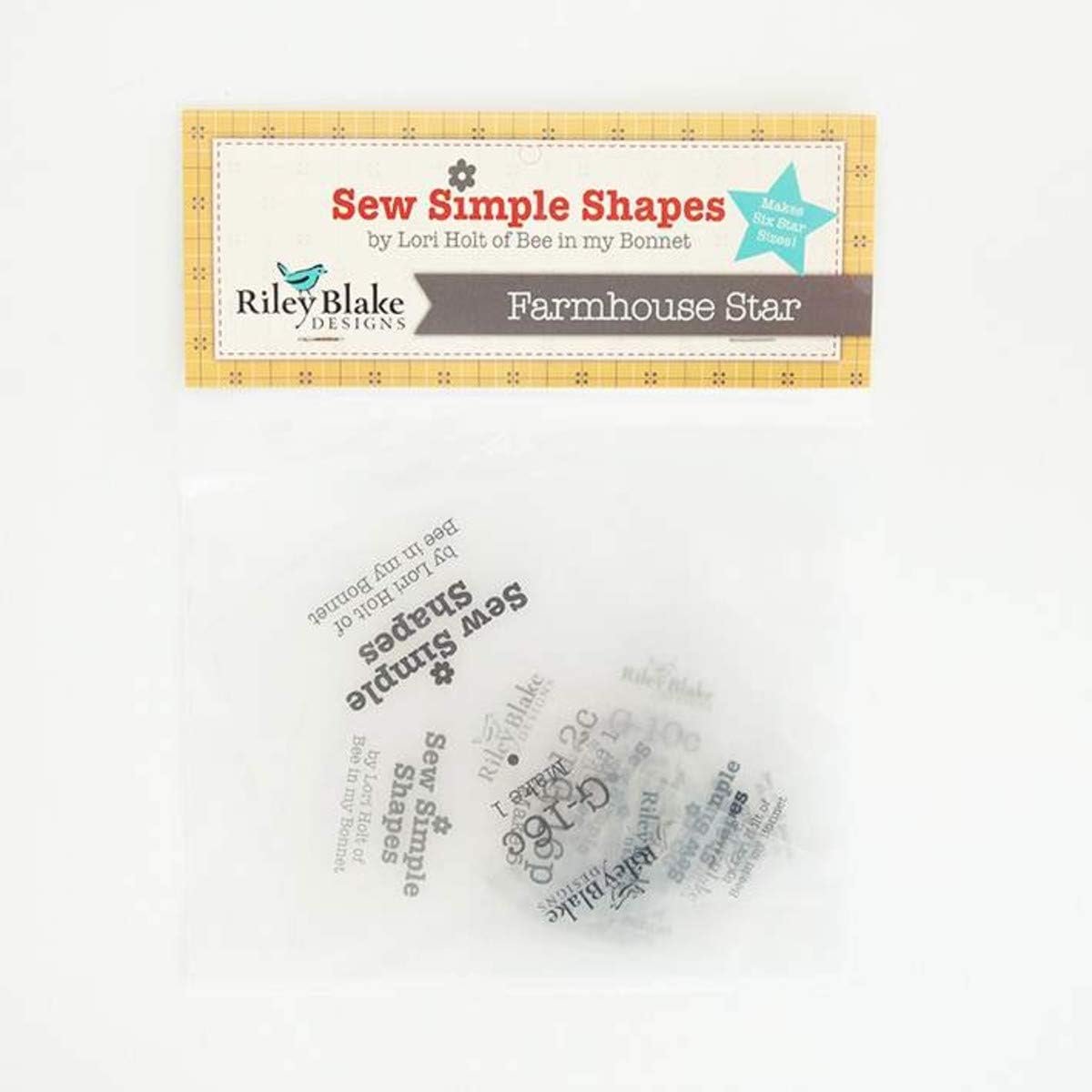 Lori Holt of Bee in my Bonnet Template Set, Farmhouse Star by Lori Holt 12/Pkg