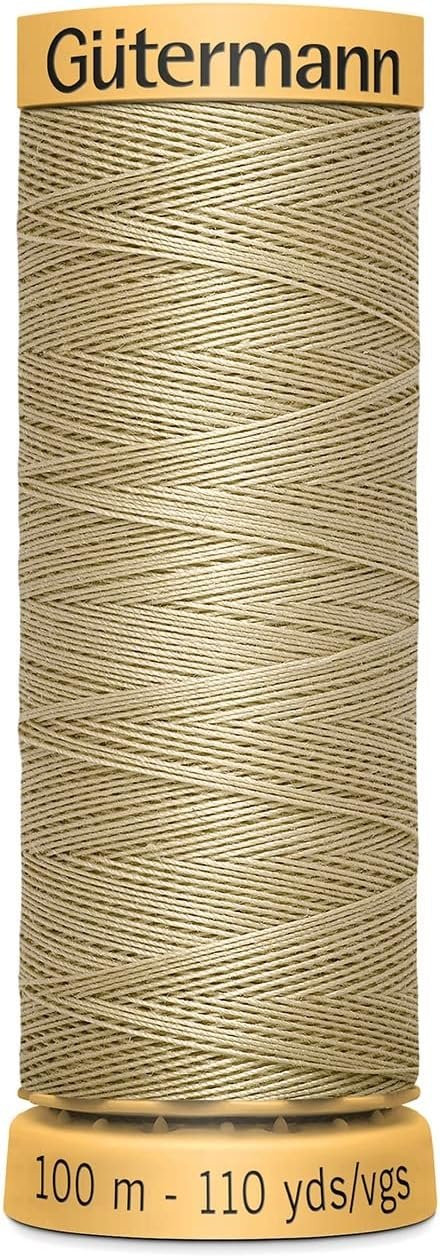 Gutermann 103C-3260 Natural Cotton Thread 110 Yards-Tan