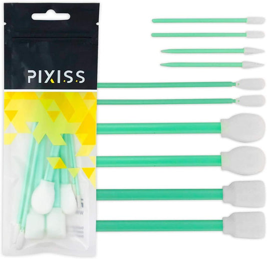 10 Pixiss Detail Alcohol Ink Blending Tools (5 Different Sizes), Foam Tips for Blending Inks, Chalks, Markers, Pencil, Charcoal on Yupo Paper and Other Mediums
