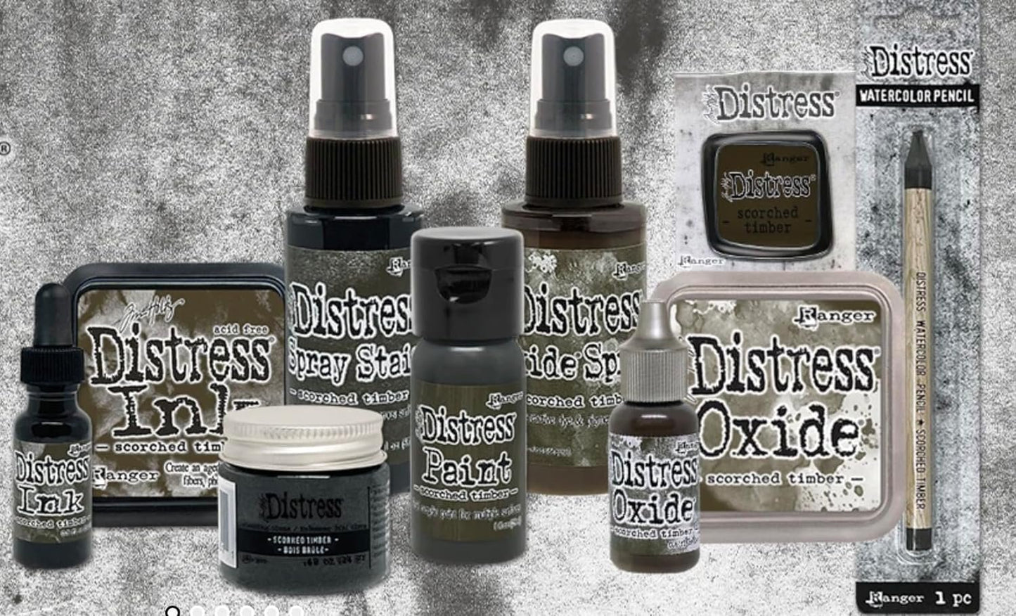 Bundle- Tim Holtz Distress I Want It All Full Set January 2024 Scorched Timber Bundle Ranger Ink