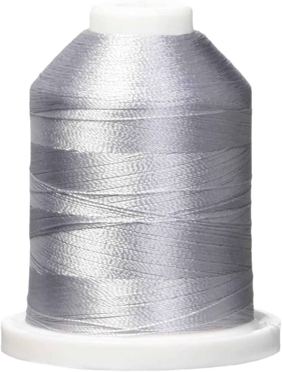 Robison-Anton Rayon Super Strength Thread Solid 1,100yd, Silver Steel