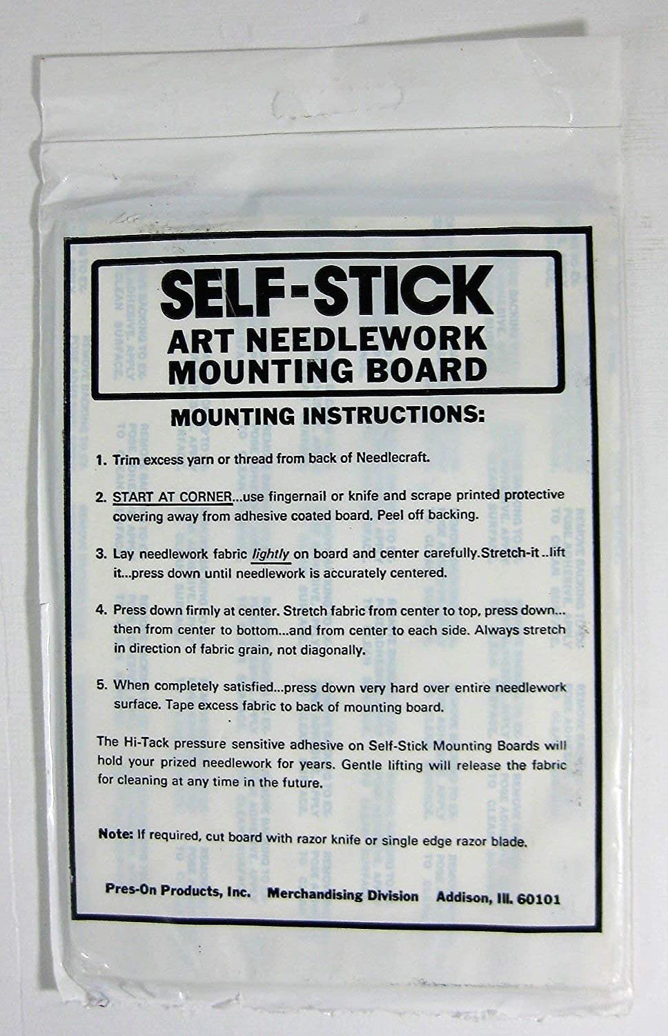 PRES ON B05S Mounting Board, 5 by 7-Inch