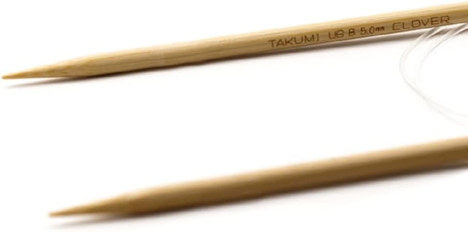 Clover Takumi Bamboo Circular 36-Inch Knitting Needles, Size 8