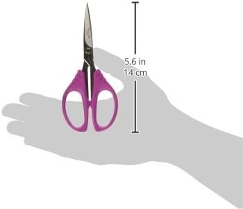 Havel's Sew Creative 5-1/2-Inch Curved Tip Sewing/Quilting Scissors-Pink Comfort Grips