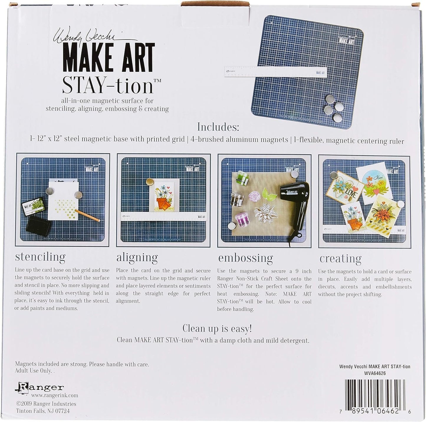 Ranger Wendy Vecchi MAKE ART Stay-tion-All-In-One Magnetic Surface, Multi