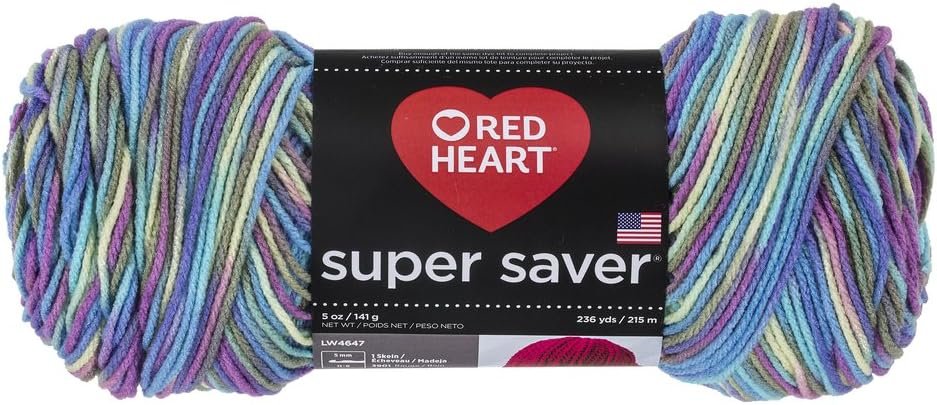 RED HEART Super Saver Yarn, Monet Print