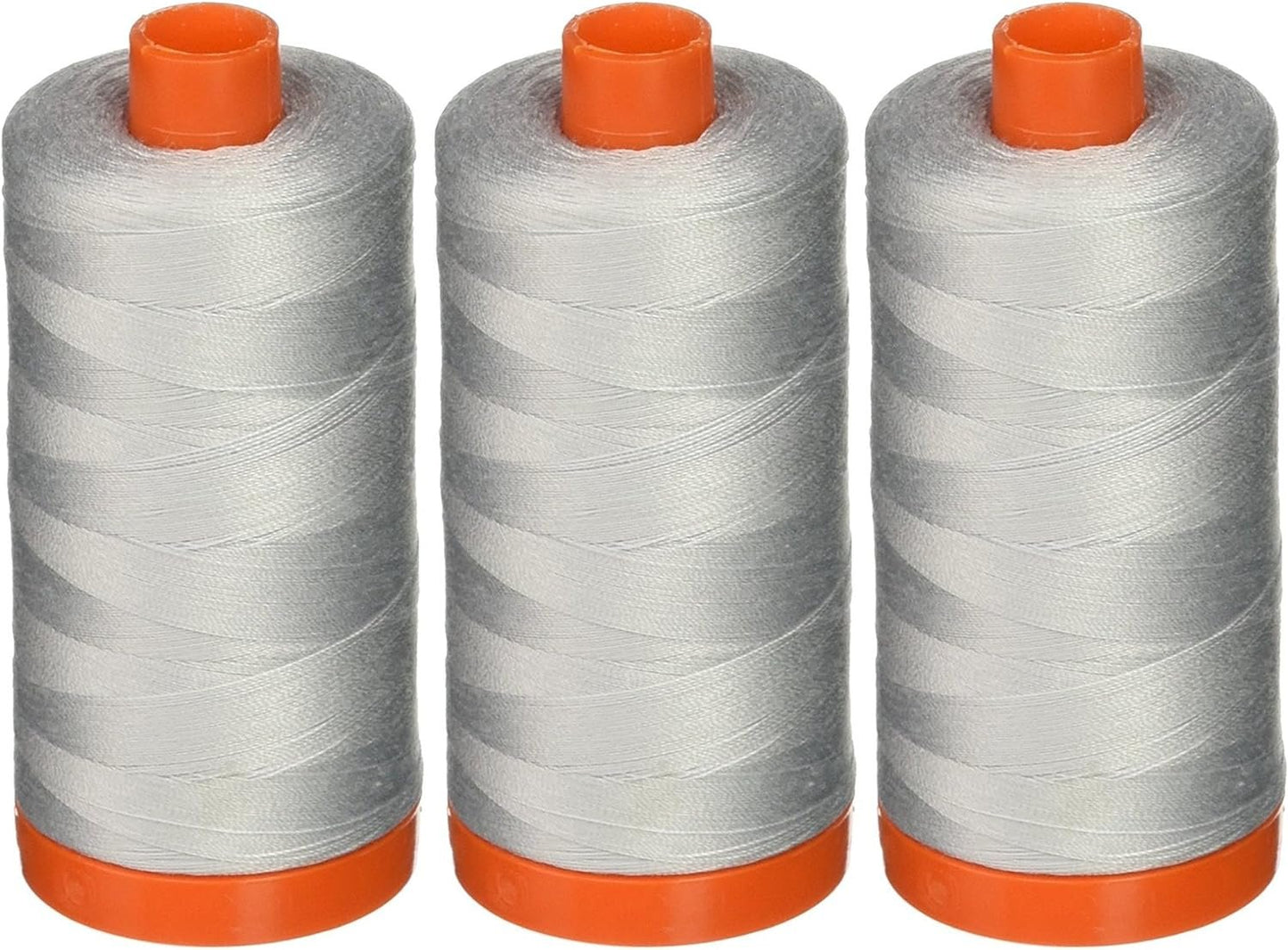 3-Pack - Aurifil 50WT - Dove, Solid - Mako Cotton Thread - 1422Yds Each