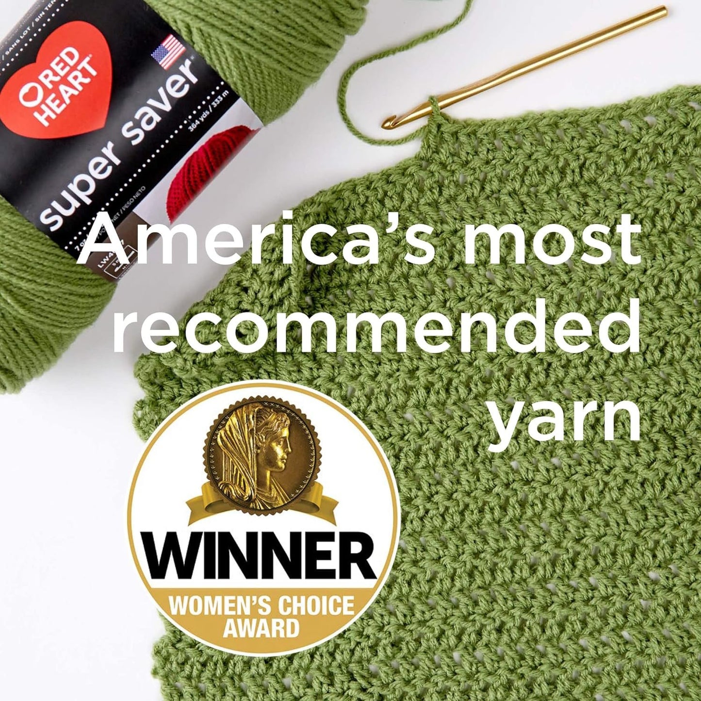 Red Heart Super Saver Yarn, 3 Pack, Favorite Stripe 3 Count