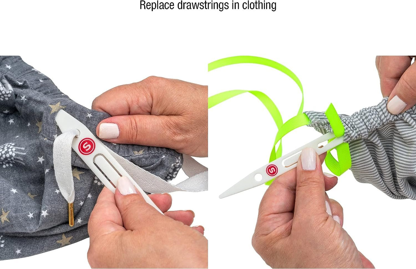 SINGER Drawstring Threader and Sewing Loop Turner Tool Set Medium