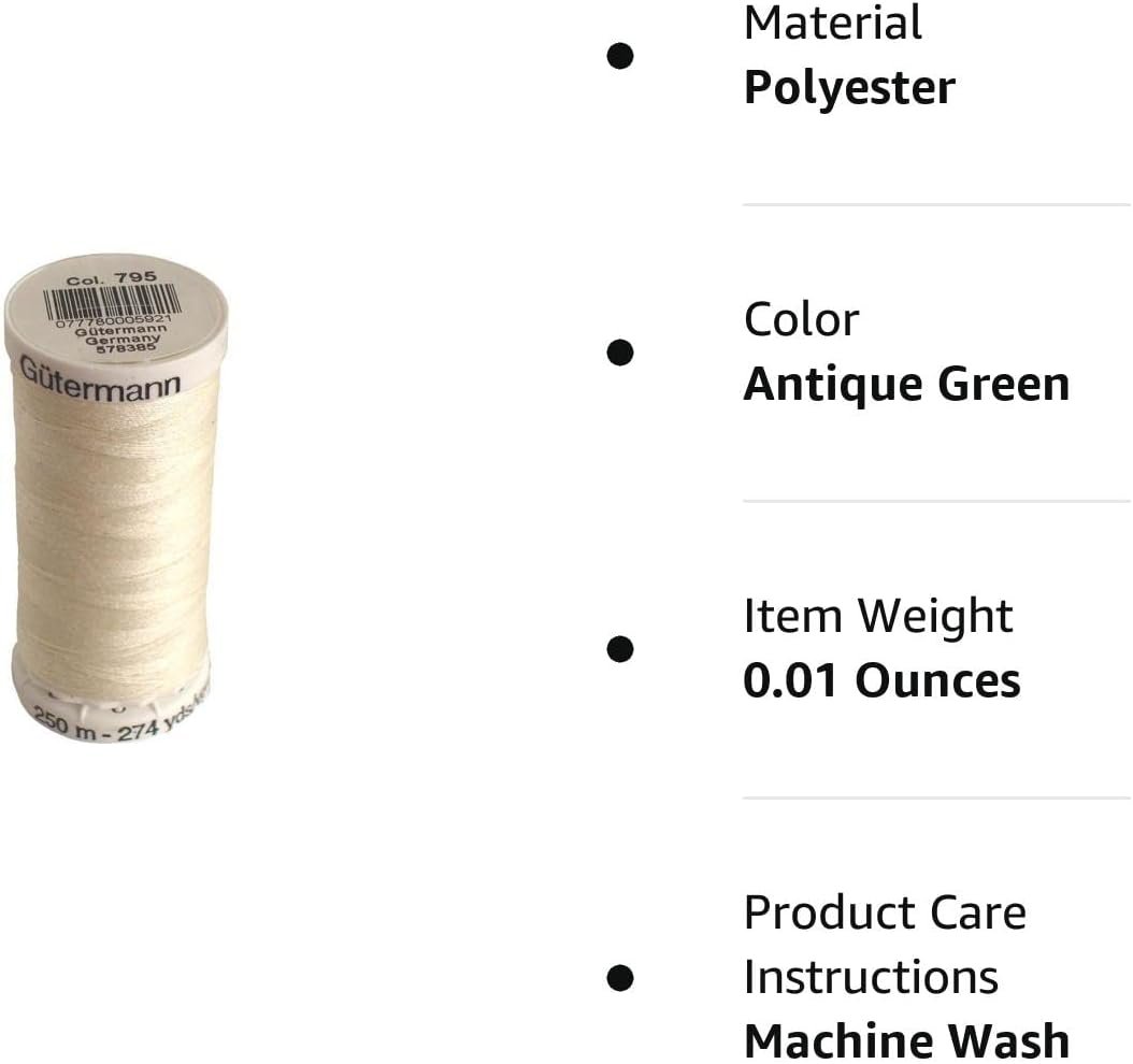 Gutermann Sew-All Thread 273 Yds: Antique Green