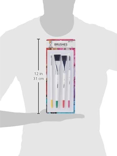 Ranger MDA55761 Brushes 4/Pk Round 3, Fine Point 6, Flat .75" & 1"