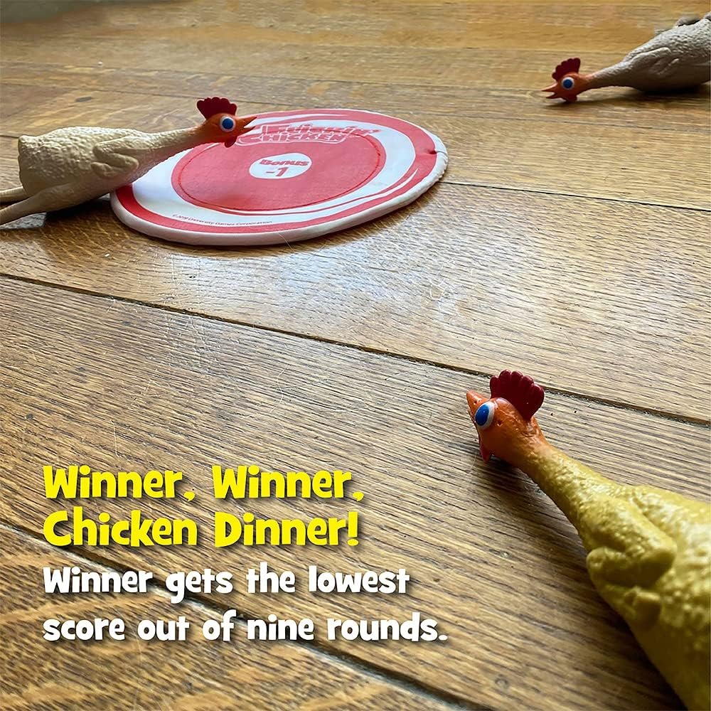 University Games | Flickin Chicken Indoor Outdoor Target Toss Game, for 2 or More Players Ages 6 and Up