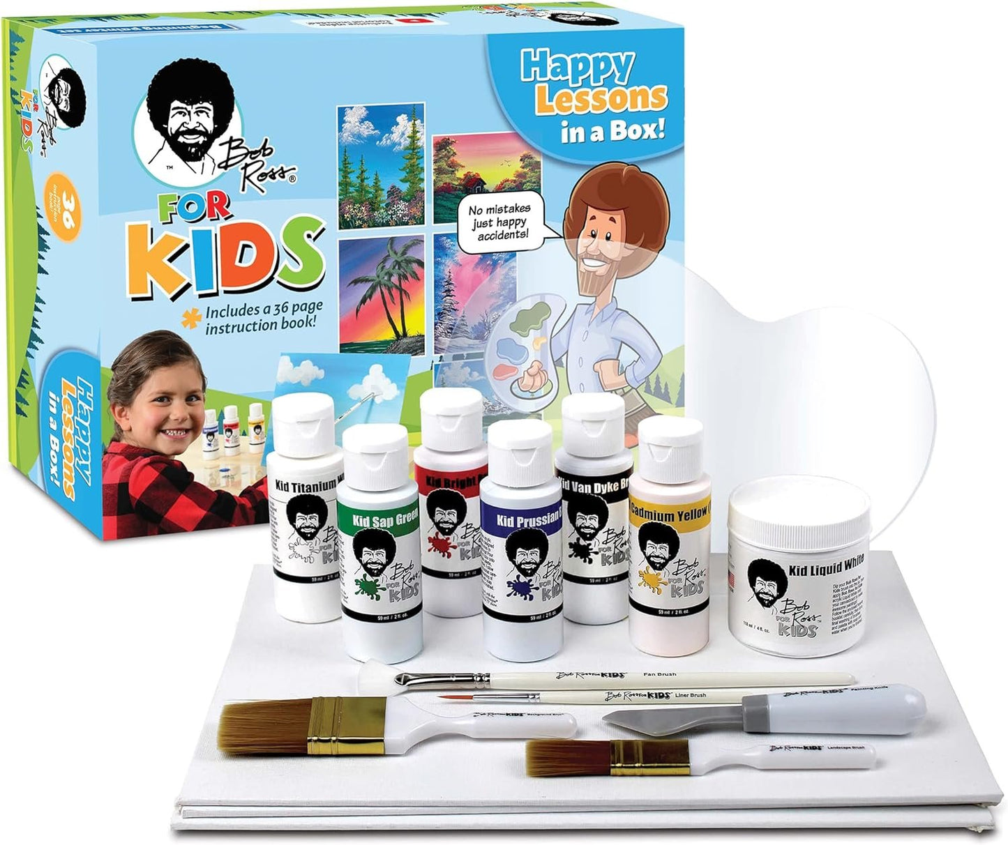 Bob Ross for Kids: Happy Lessons in a Box