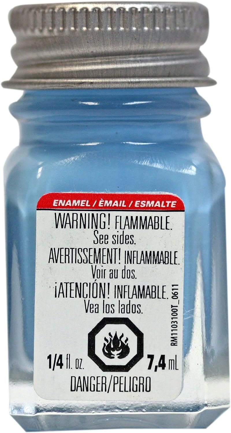 Enamel 1/4 oz Flat Sky Blue