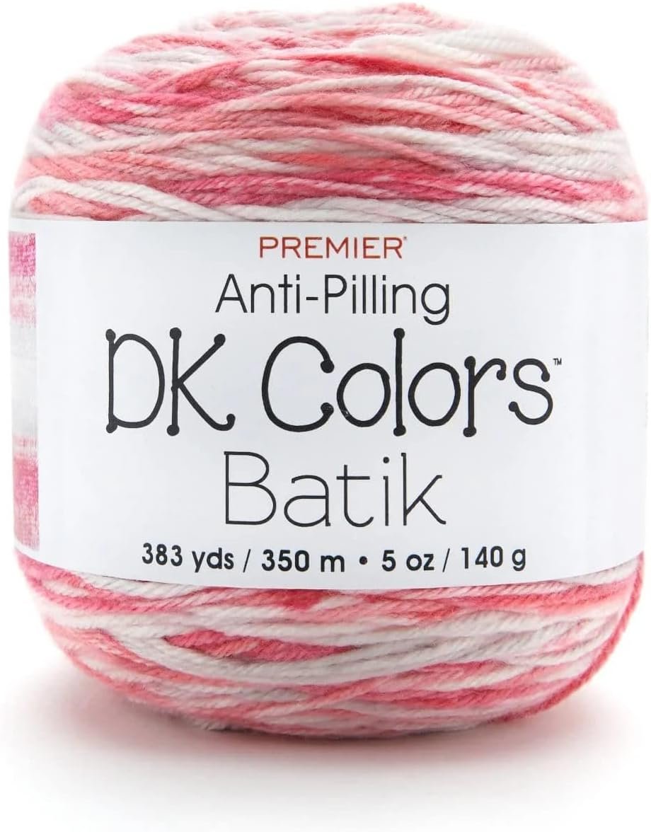 Premier Anti-Pilling DK Colors Batik, Machine Washable, Soft, DK Weight Yarn, Beautiful Stripes