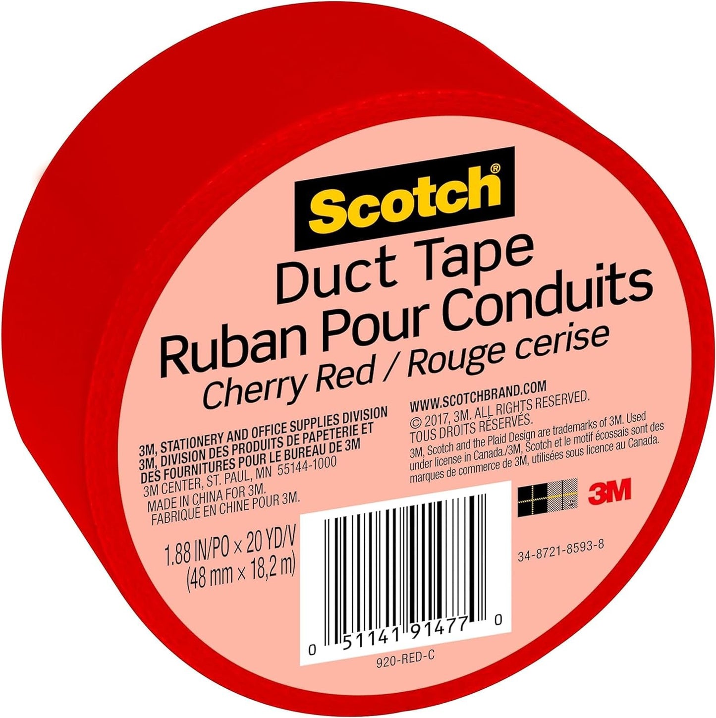 Scotch Duct Tape, 1.88 in x 8 yd