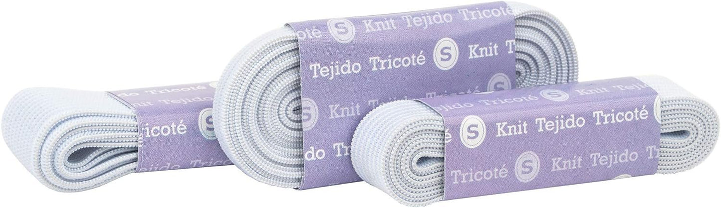 SINGER 00418 Knitted Elastic, 1 Pack, White