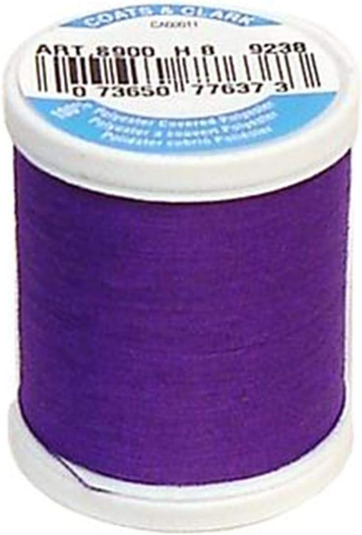 Coats: Thread & Zippers Coats Thread & Zippers Dual Duty XP General Purpose Thread, 125-Yard, Bright Purple