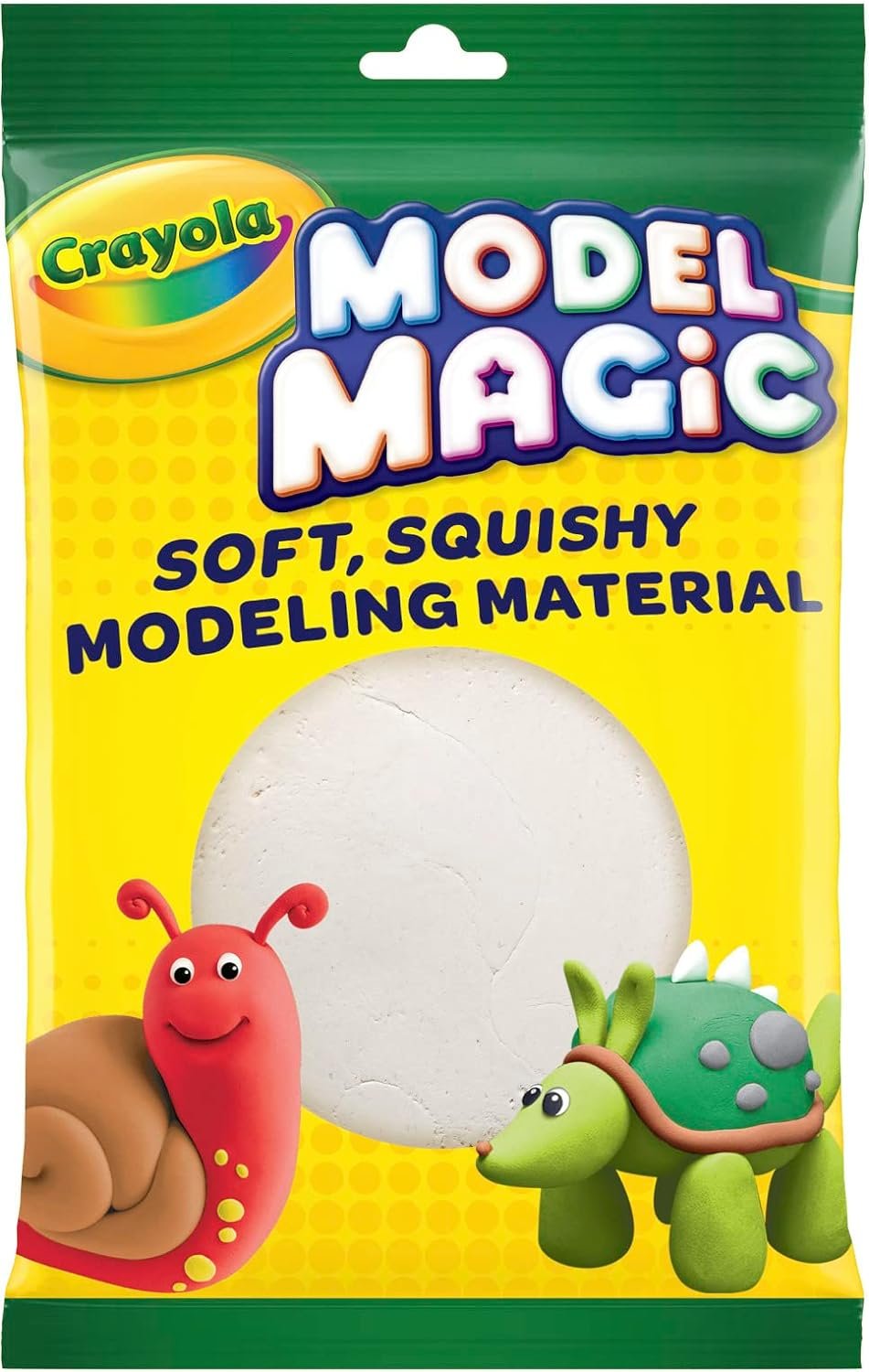 Crayola Model Magic White, Modeling Clay Alternative, At Home Crafts for Kids, 4 oz