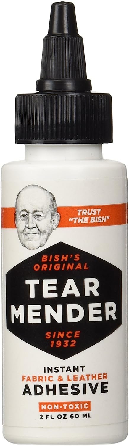 Tear Mender Instant Fabric and Leather Adhesive, 2 oz Bottle, TG-2