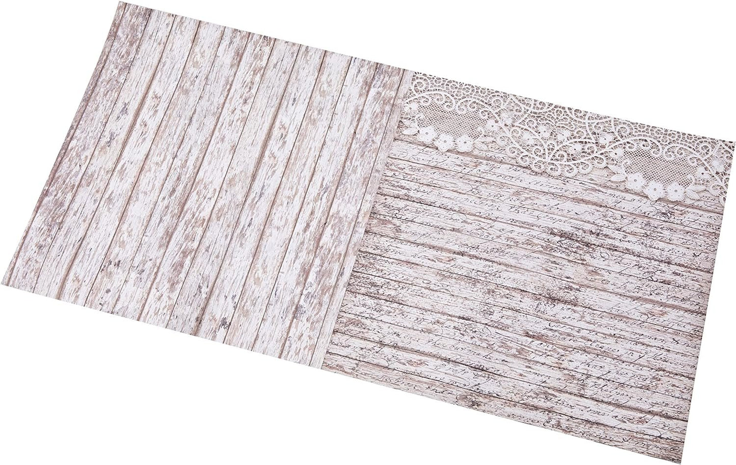 Stamperia International KFT SBBL25 Pack 10 Sheets Double face-Roses, lace and Wood, 30.5 x 30.5 (12" x 12"), Multicoloured