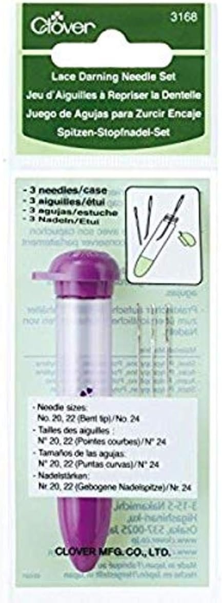 Clover Needlecraft Clover 3168 Needlecraft Lace Darning Needle Set