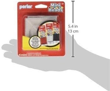 Perler Mini Beads Square Mini Pegboard Set, 4 pcs