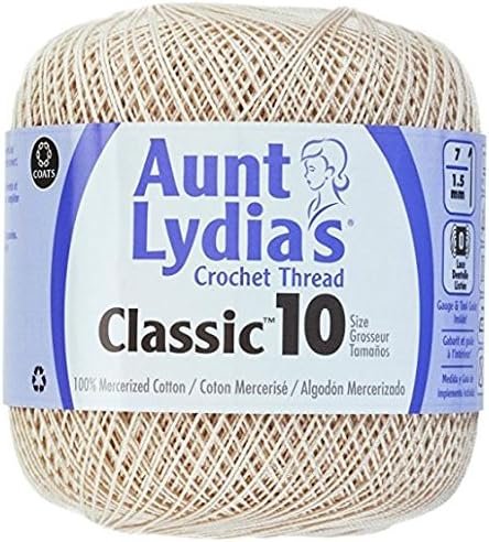 Aunt Lydia's Crochet Thread - Size 10 - Natural (2-Pack)