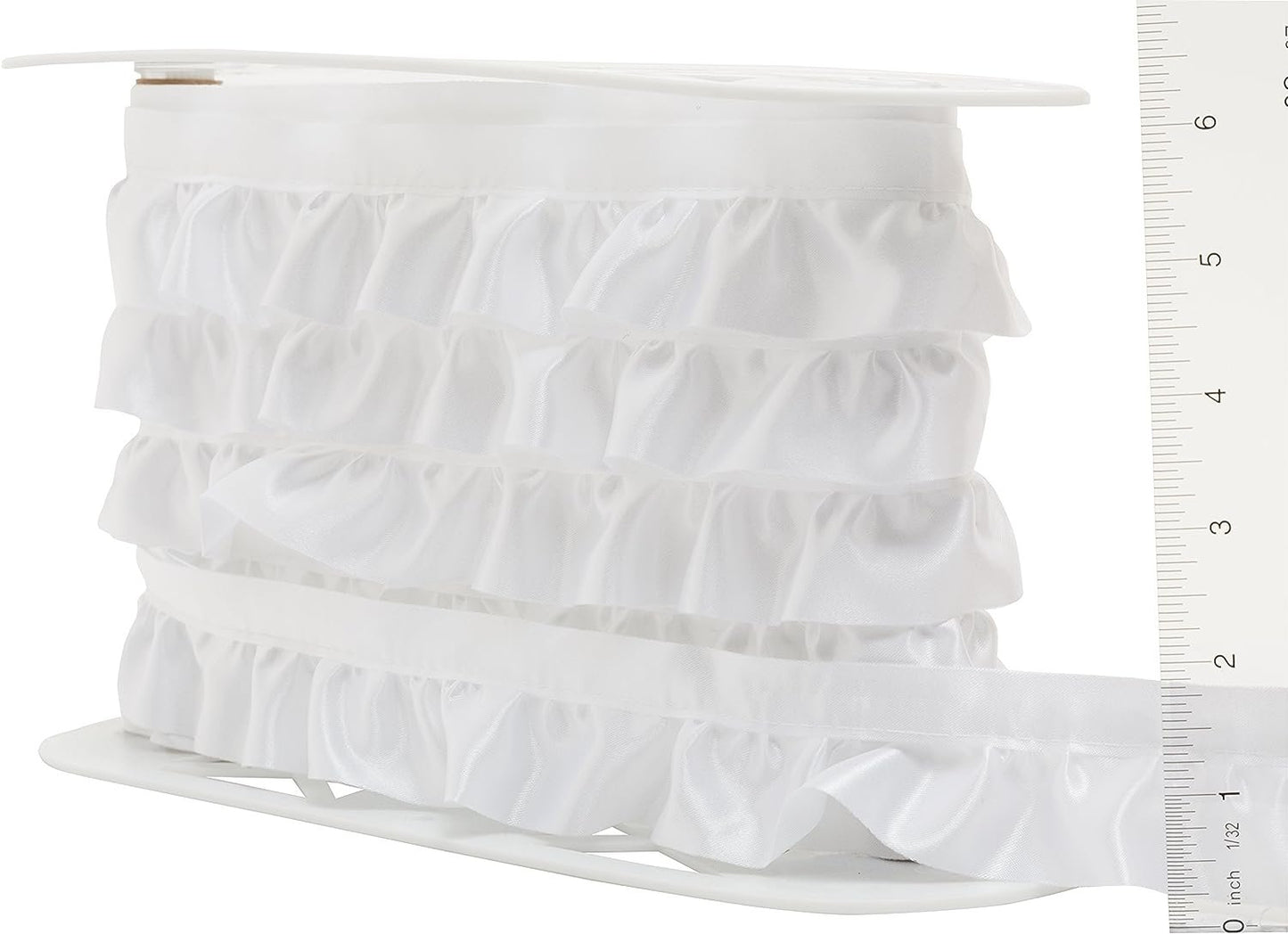 WRIGHTS Simplicity Ruffled Quilt Binding 1-7/8"X8yd, White