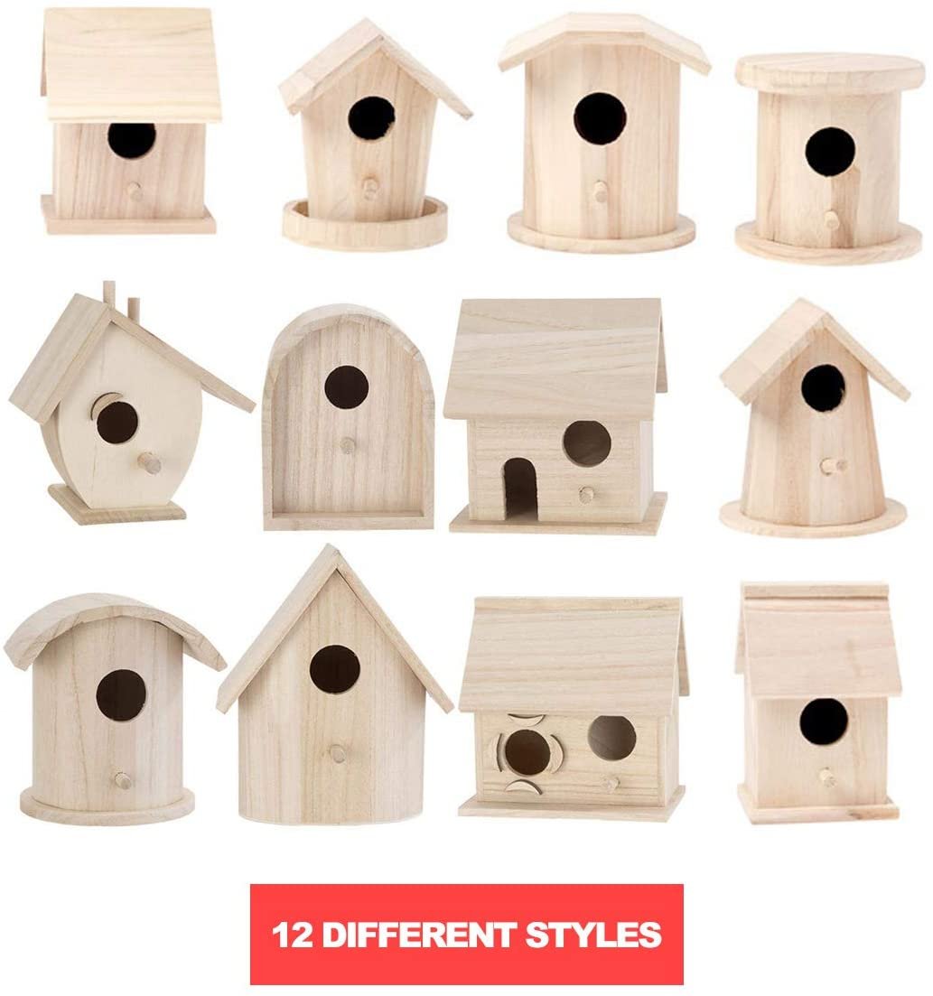 Birdhouse Craft Kit - 4 Assorted Birdhouses