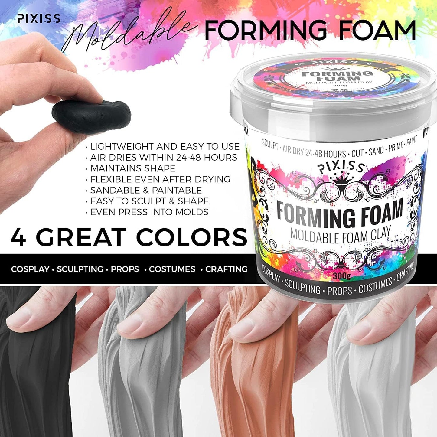 Foam Clay Sculpting Foam for Cosplay (300 Gram), Sculpting Accessories