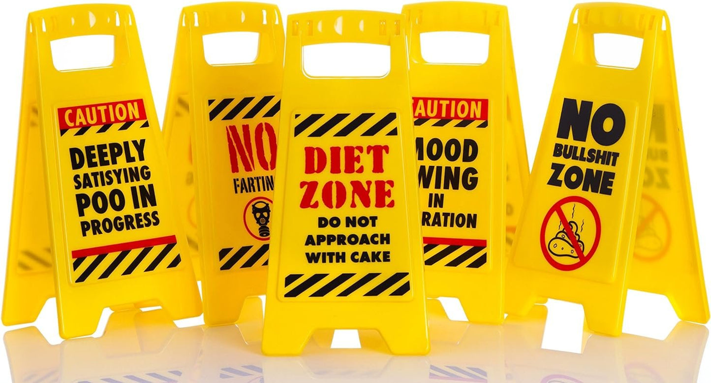 Boxer Gifts 'Senior Moment' Novelty Desk Warning Sign | Funny Desk Accessory | Hilarious Colleague Secret Santa Gift