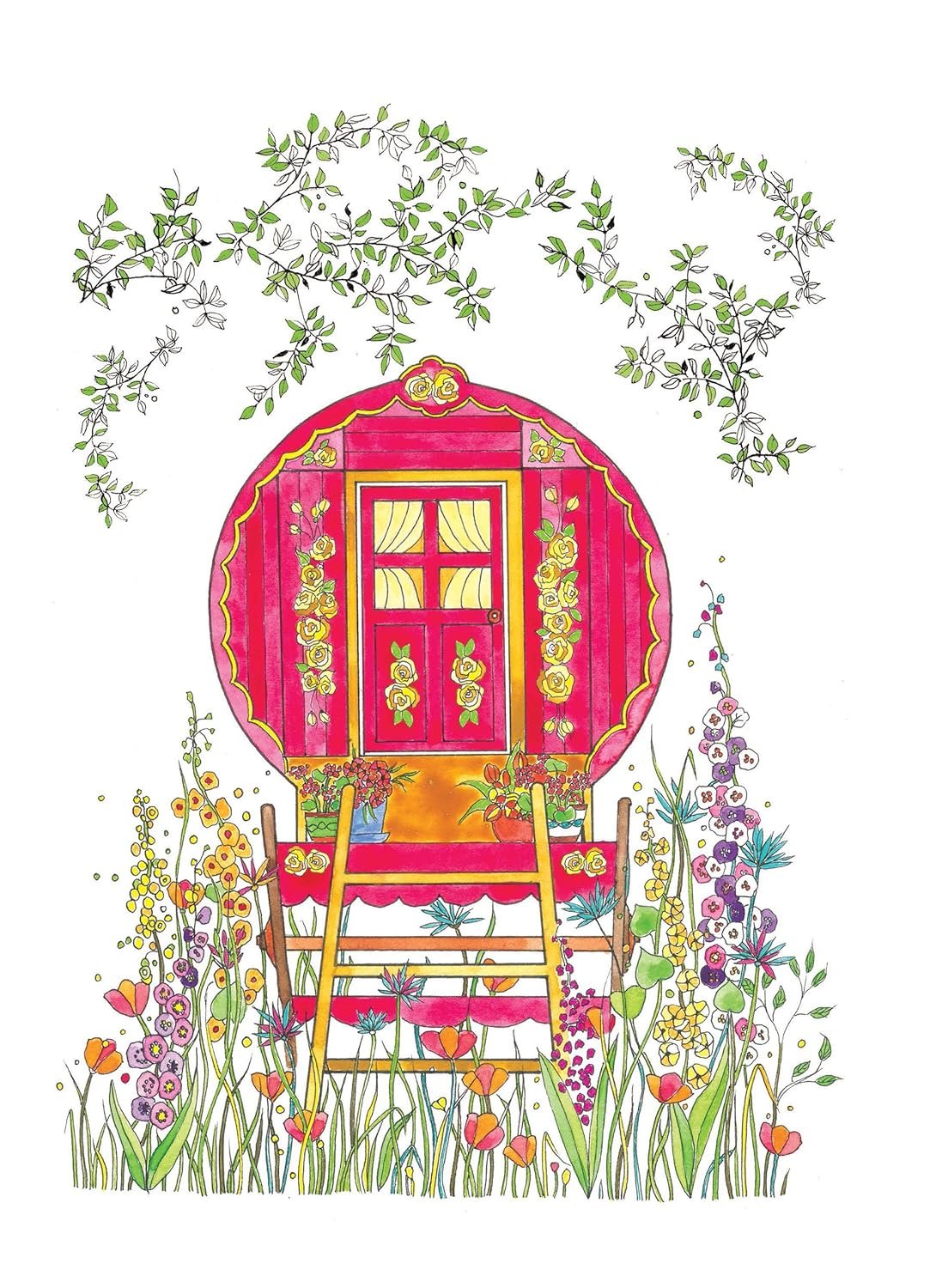 Creative Haven Whimsical Gardens Coloring Book (Adult Coloring Books: Flowers & Plants)