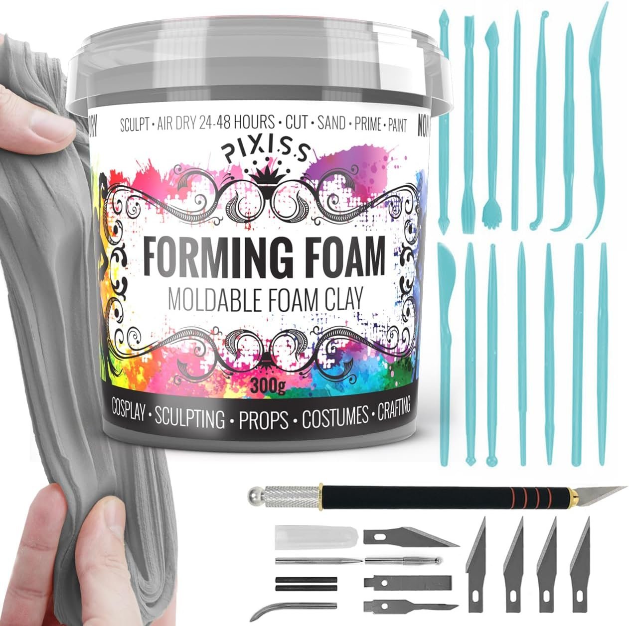 Foam Clay Sculpting Foam for Cosplay (300 Gram), Sculpting Accessories
