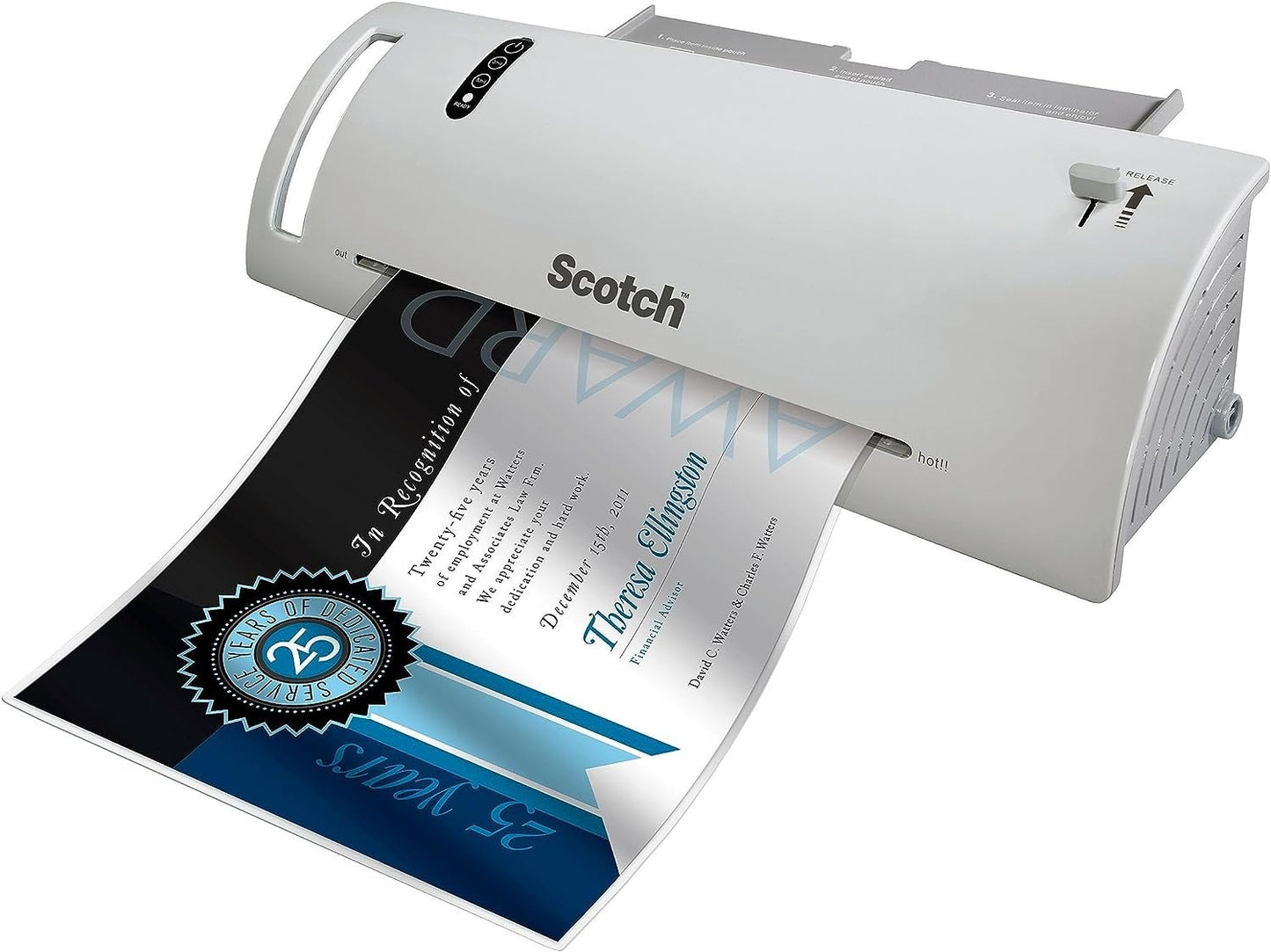 Scotch Thermal Laminating Pouches, 8.9 x 11.4-Inches, 3 mil thick, 20-Pack (TP3854-20),Clear