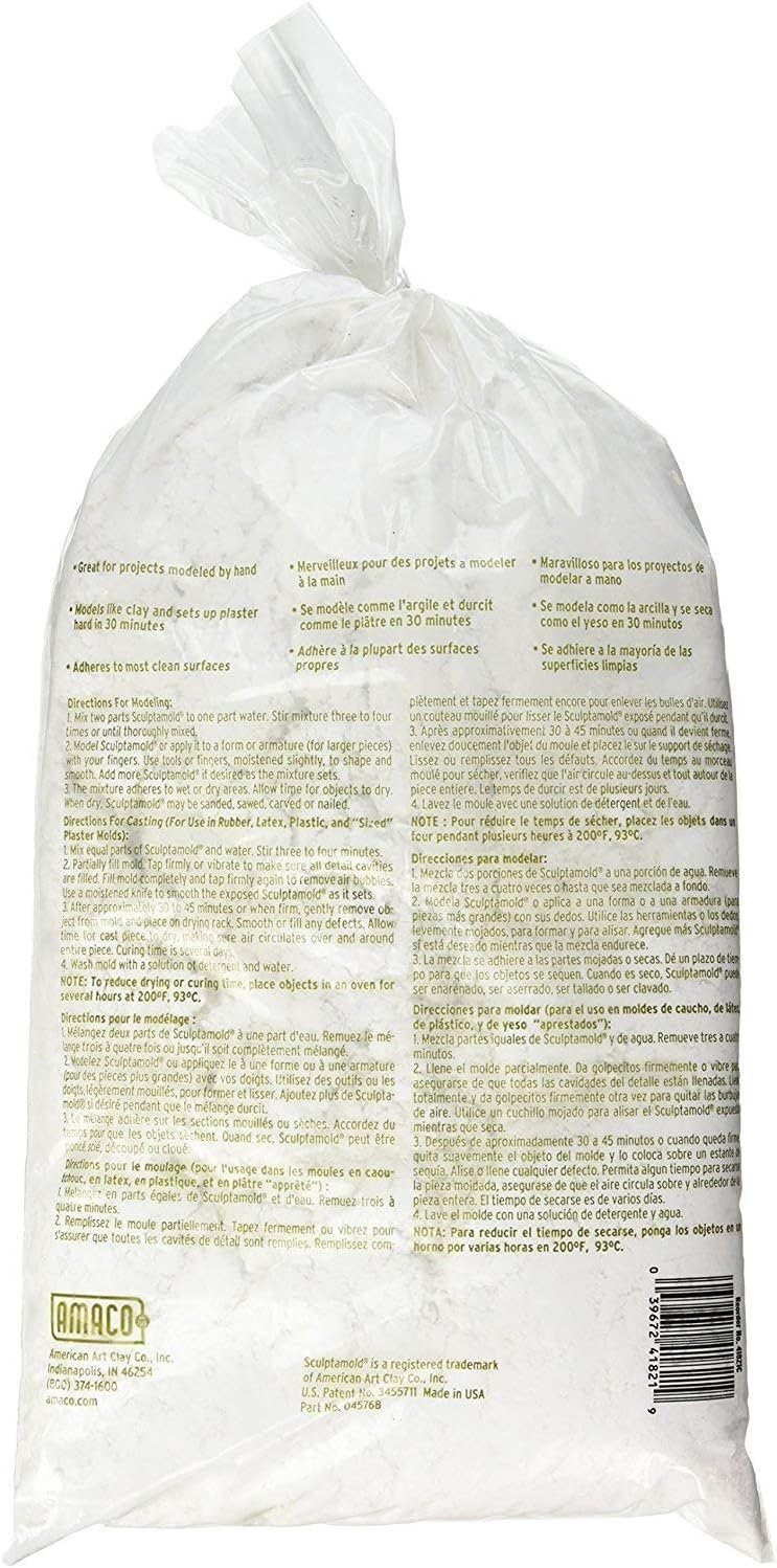 AMACO AMO41821 SCULPTAMLD Modeling CMPOUND 3LB, 3 lbs, Multicolor