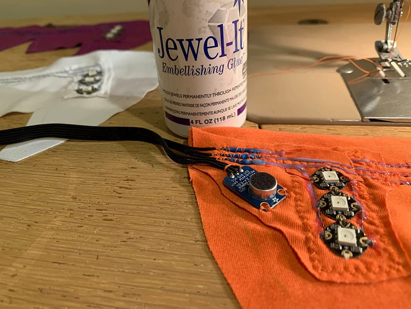 Jewel-It Embellishing Glue 2oz Fabric Glue and Adhesive with Pixiss Accessories Needle Tip Tweezers, and 2 Jewel Picker Pencils