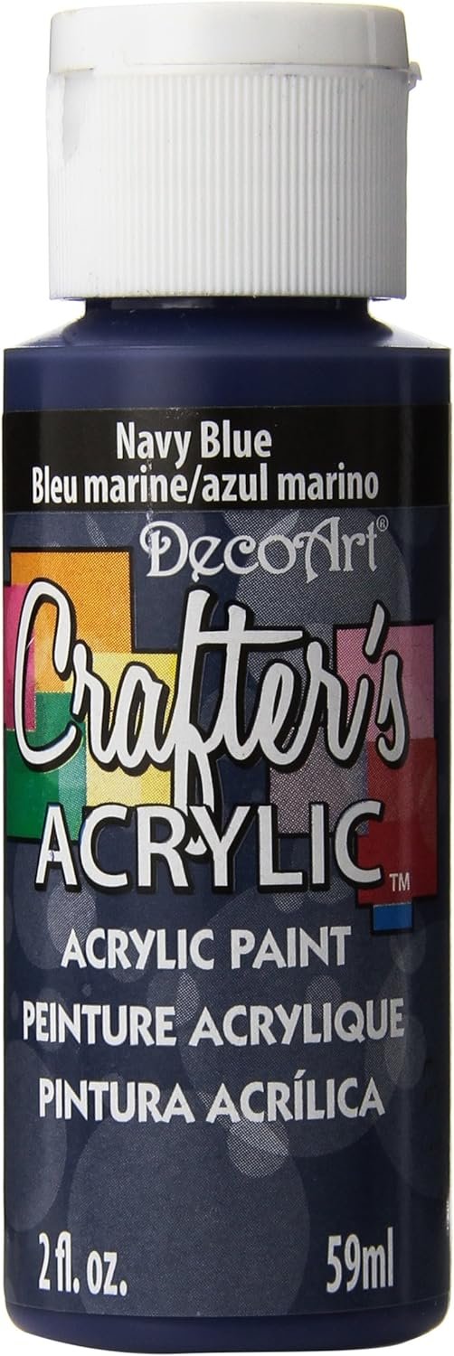 DecoArt Acrylic Paint, 2 Fl Oz (Pack of 1), Navy Blue