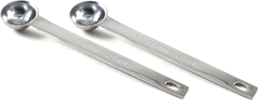 RSVP International- Endurance Stainless Steel 1/2 Teaspoon Measuring Spoon,Silver - 2 pack