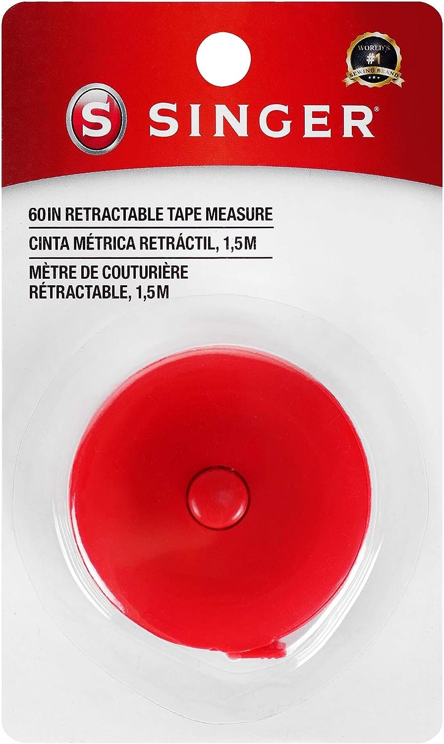 SINGER 00212 Retractable Tape Measure, 60-Inch