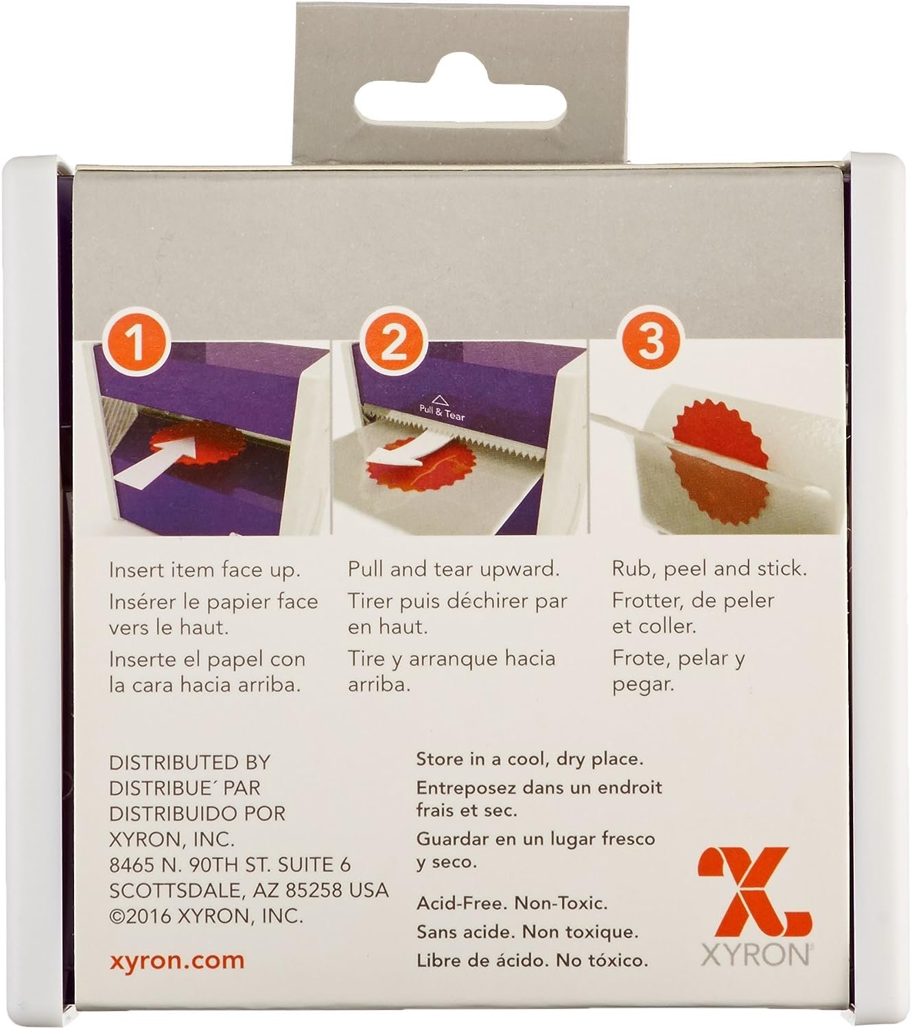 Xyron Sticker Maker, 3", Includes Permanent Adhesive 3" x 20', Disposable (100111)