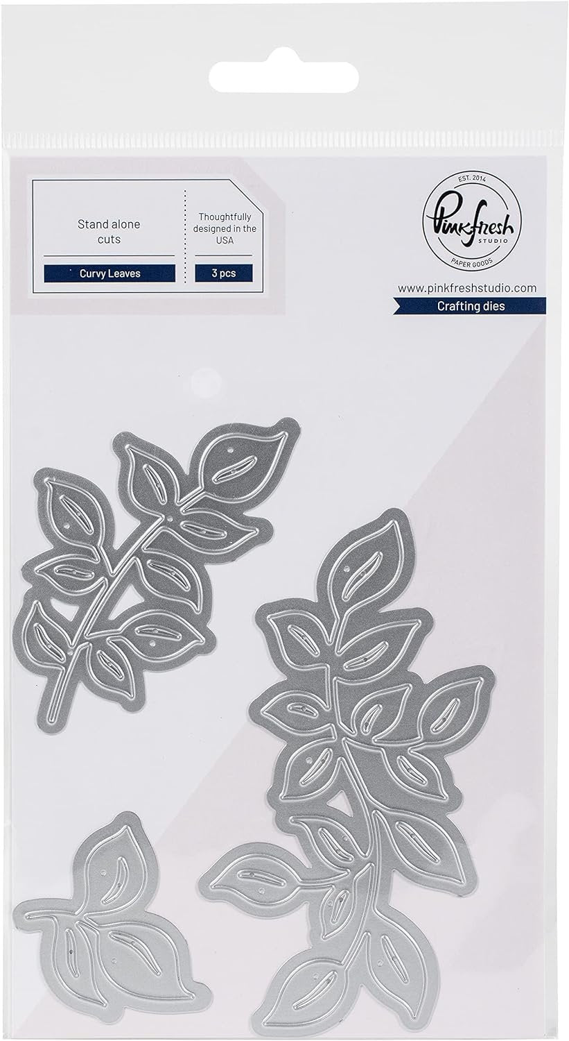 Pinkfresh Studio PINKFRESH DIE LVs, Curvy Leaves