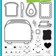 Load image into Gallery viewer, Lawn Fawn - Let's Toast - Stamp and Dies Set - Let's Toast Stamp, Die and Pull Tab Add-On Die - 3 Item Bundle