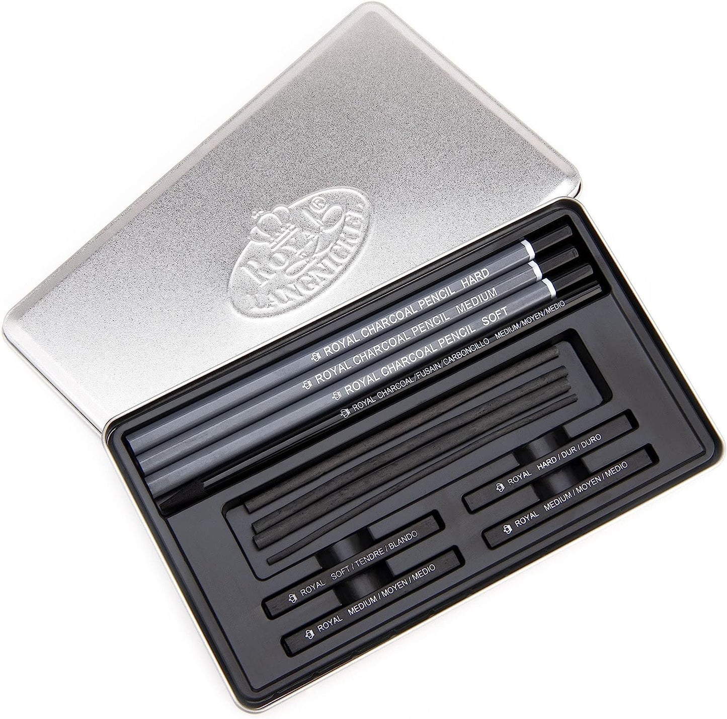 Royal & Langnickel RSET-ART2503 Small Tin Charcoal Drawing Art Set