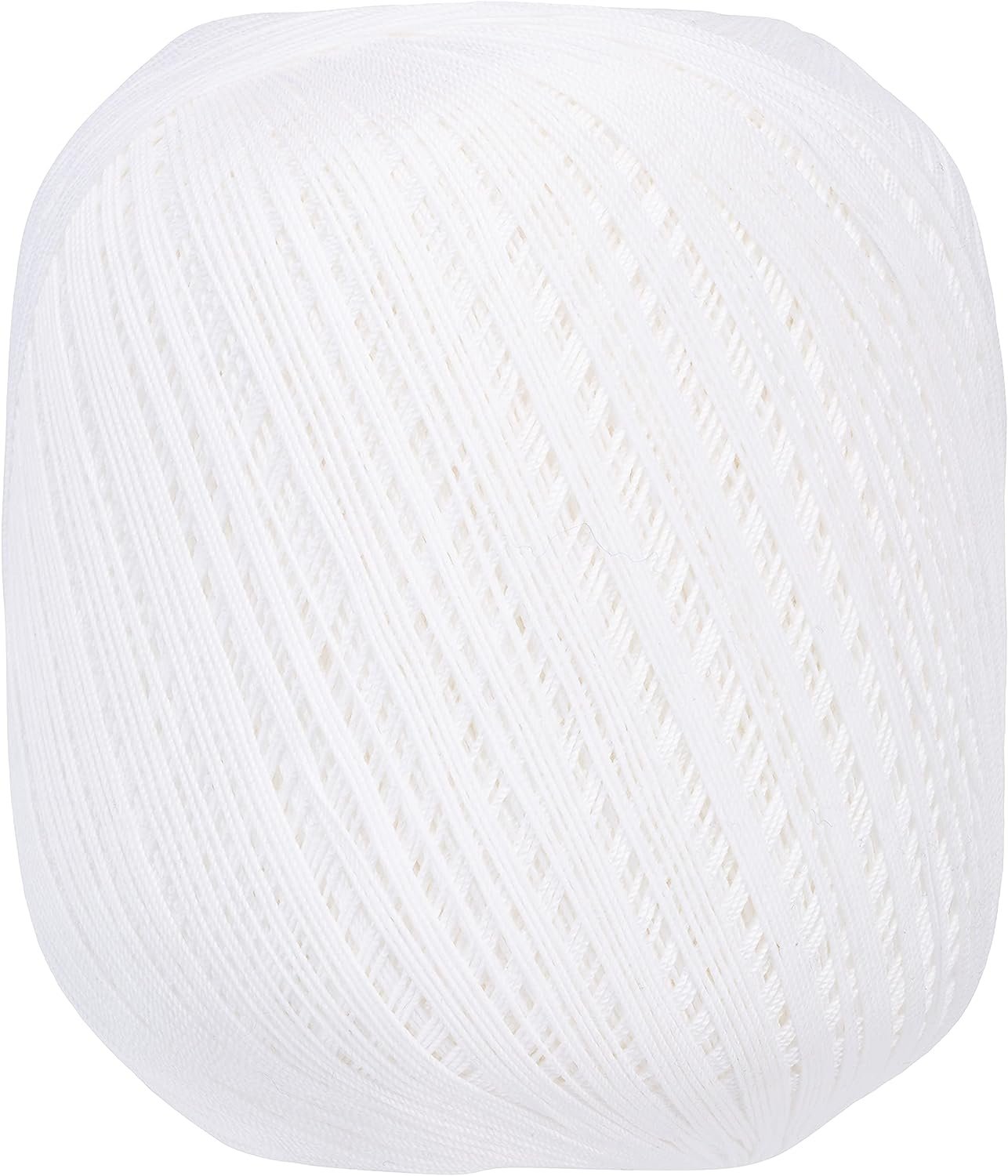 Aunt Lydia Value Crochet Cotton, White - 151.0201