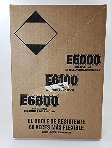 Eclectic Products 252011 12 Pack 10.2 oz. E6100 Industrial Strength Adhesive Non-Sag, Clear