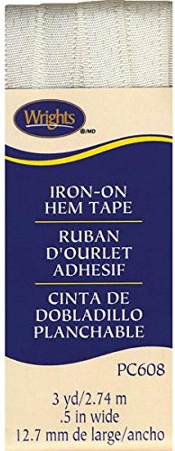 Wrights Products Iron-On Hem Tape 1/2" X3yd, Oyster