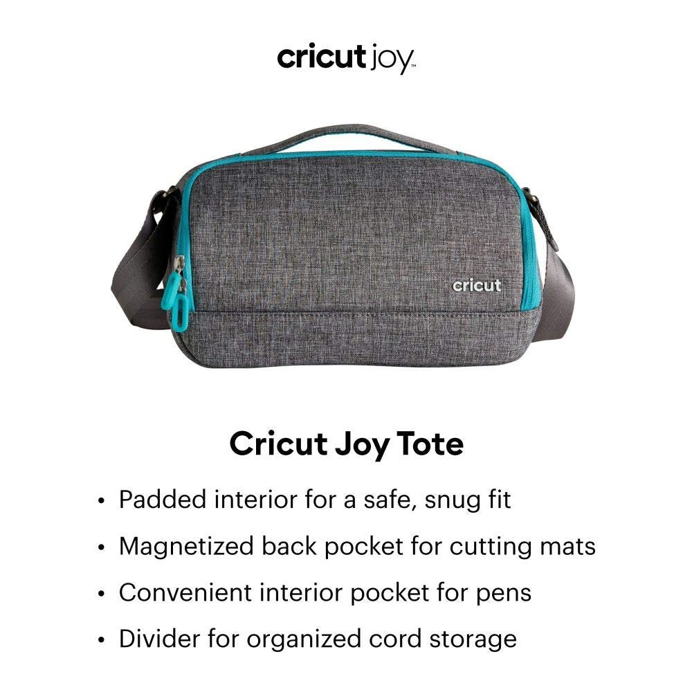 Cricut Joy Tote Bag - Designed for Cricut Joy Machine (Not Included), With Padded Interiors for Protection, Reliable Internal Pen Pockets, Easy-to-carry, Lightweight, Magnetized Back Pocket