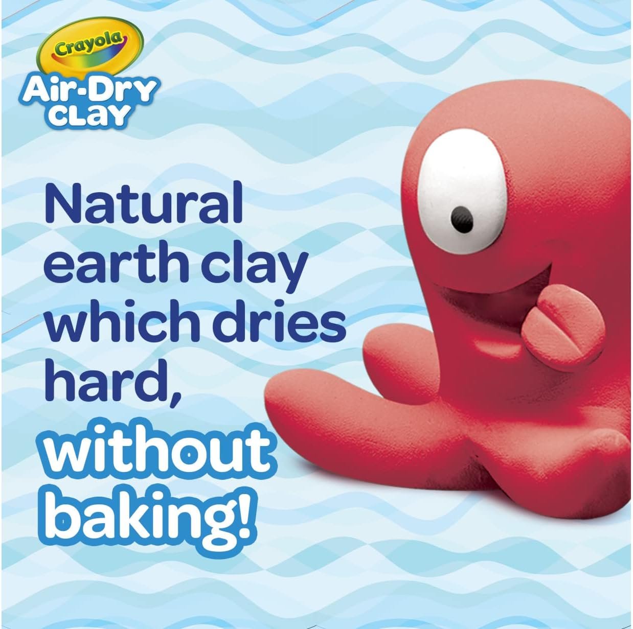 Crayola Air Dry Clay, White, No Bake Modeling Clay for Kids, 2.5lb