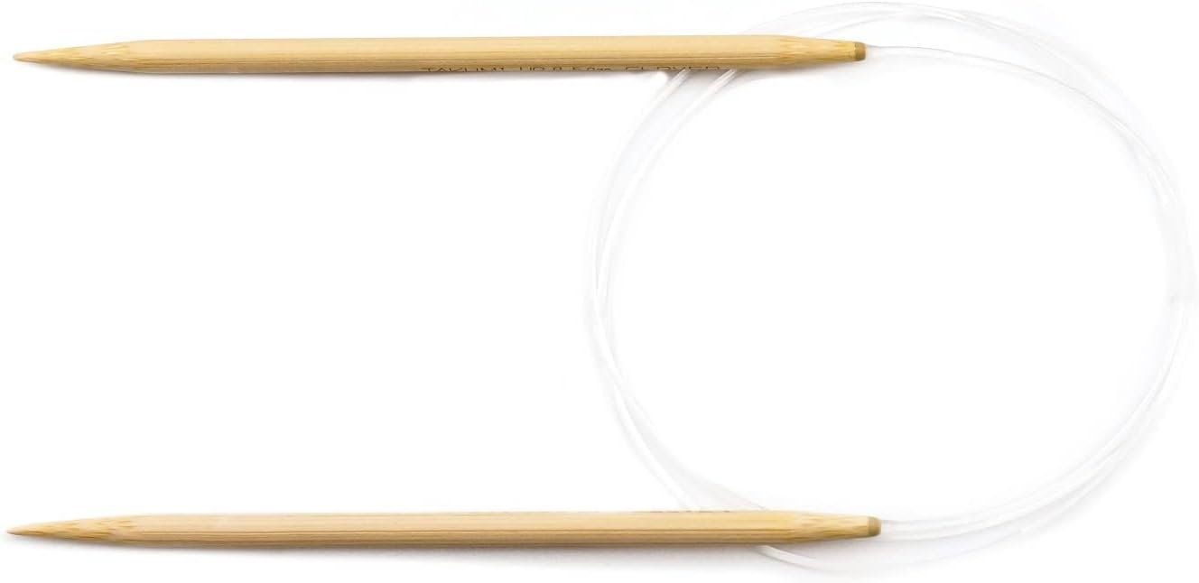 Clover Takumi Bamboo Circular 36-Inch Knitting Needles, Size 8